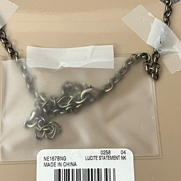 American Rag 16-in Gold-Tone Geometric Lucite Statement Necklace - Picture 8 of 8